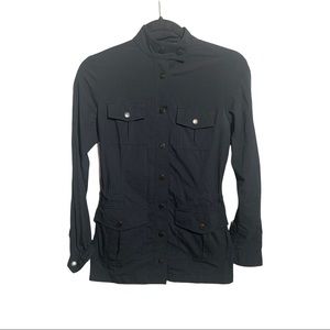 Anatomie Travel Black Snap Button Top